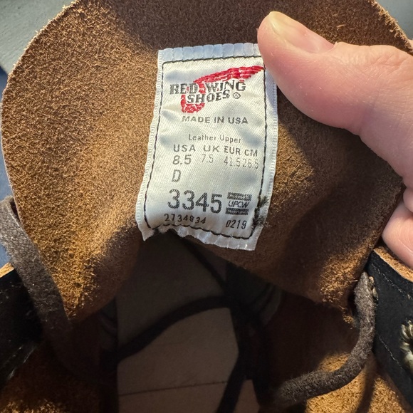 New Red Wing Men’s Blacksmith 6inch boot in Black prairie leather. Size 8.5 - Picture 8 of 15